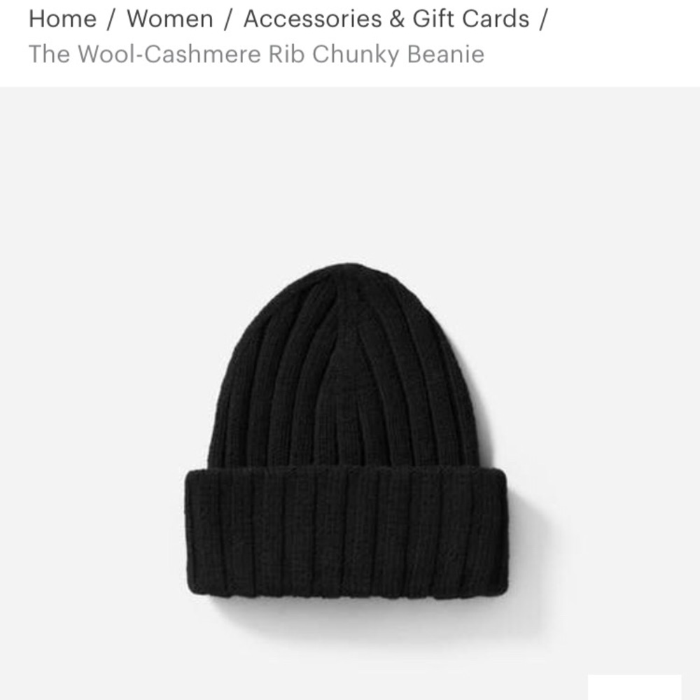 Everlane Wool-Cashmere Rib Chunky Beanie